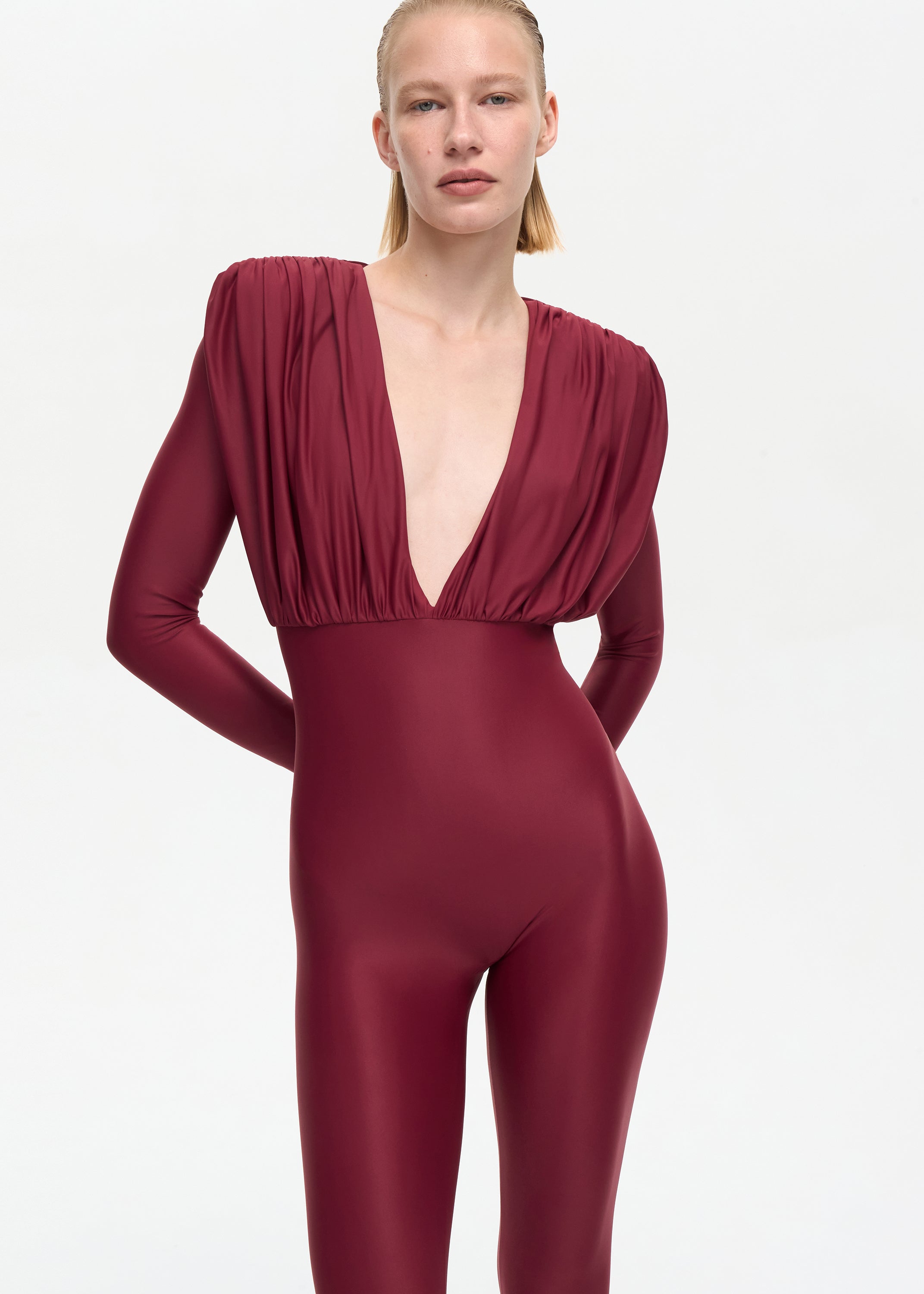 Vamp Catsuit Bordo