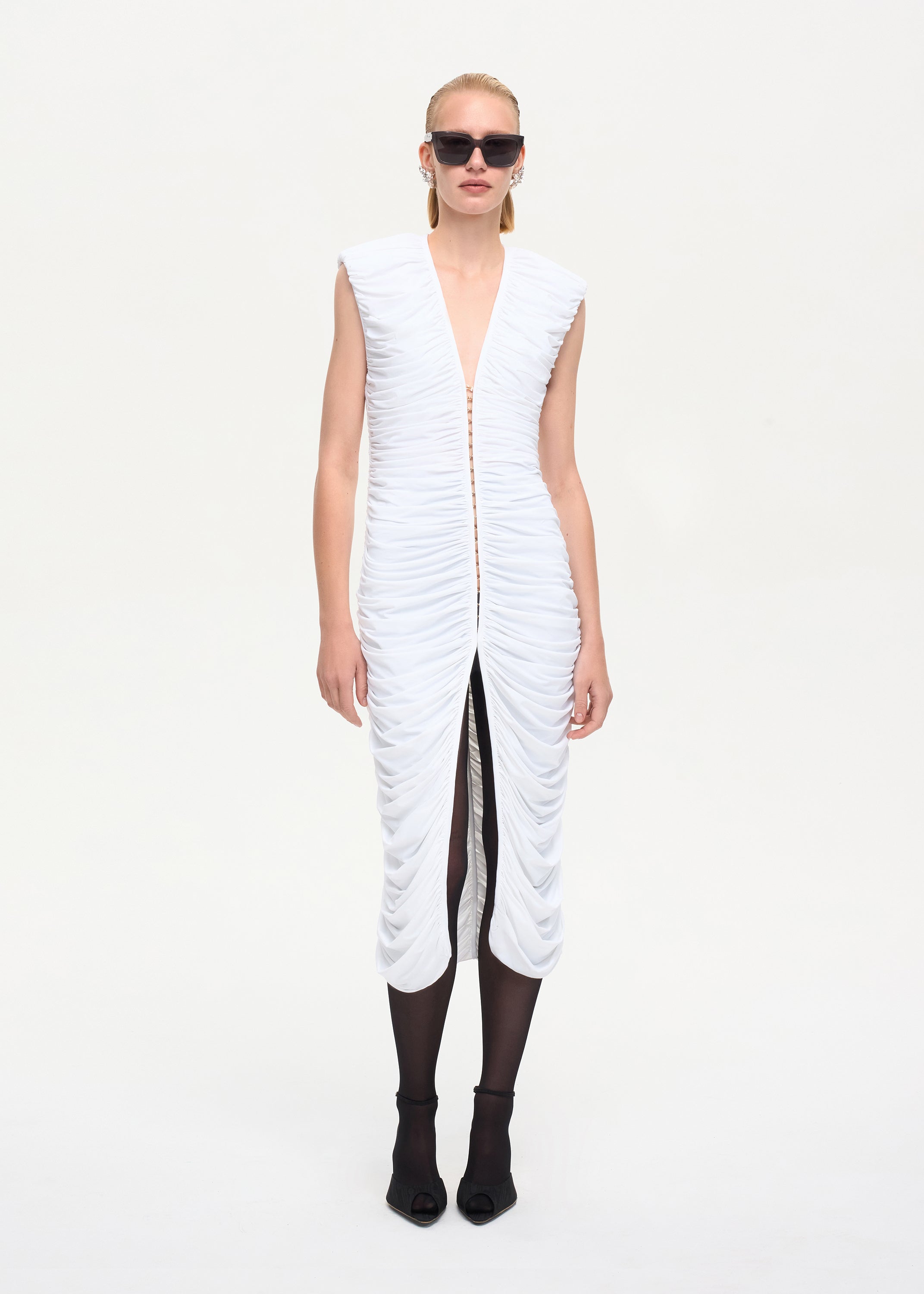 Spotlight Midi Dress White