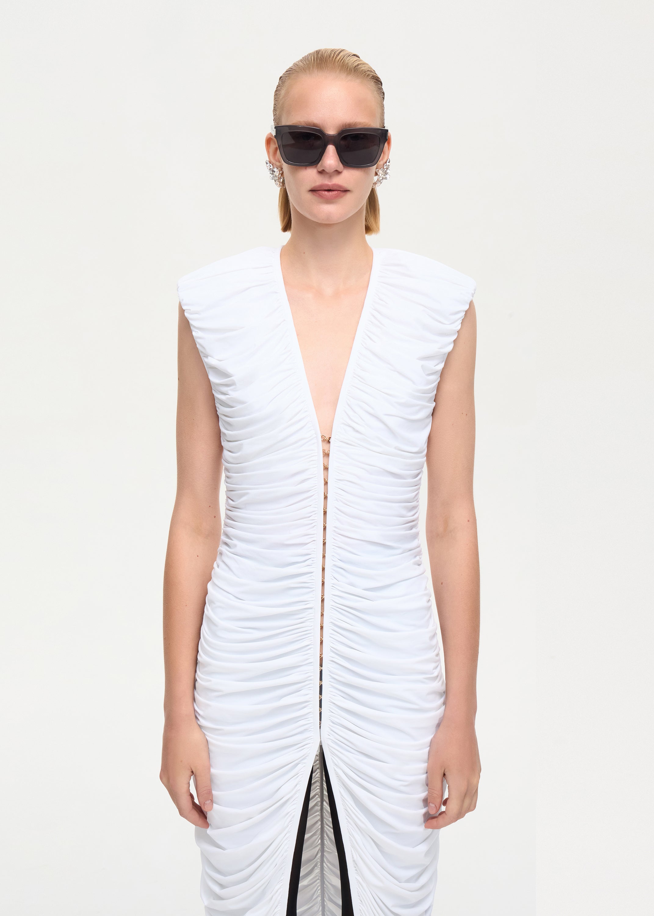 Spotlight Midi Dress White