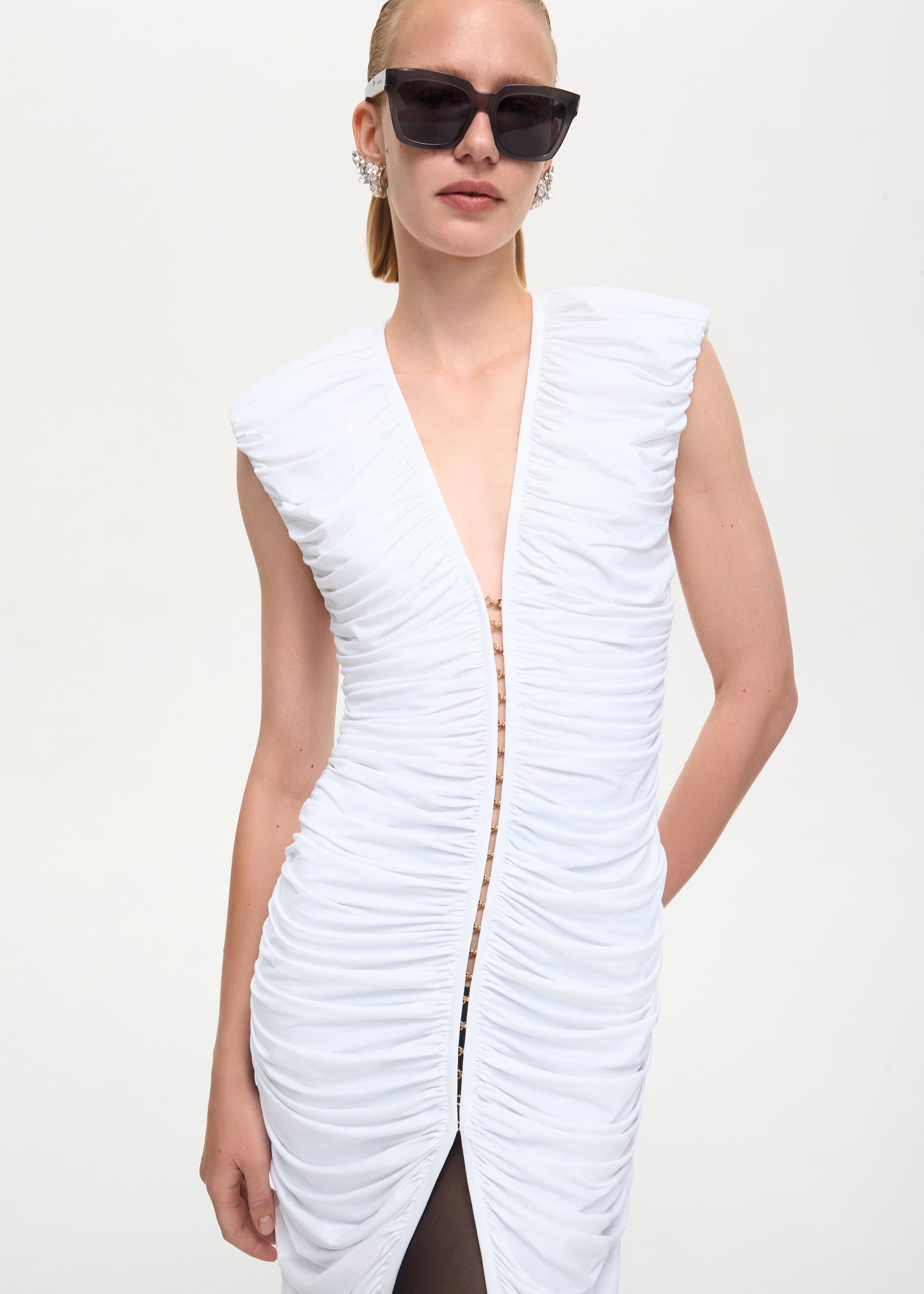 Spotlight Midi Dress White