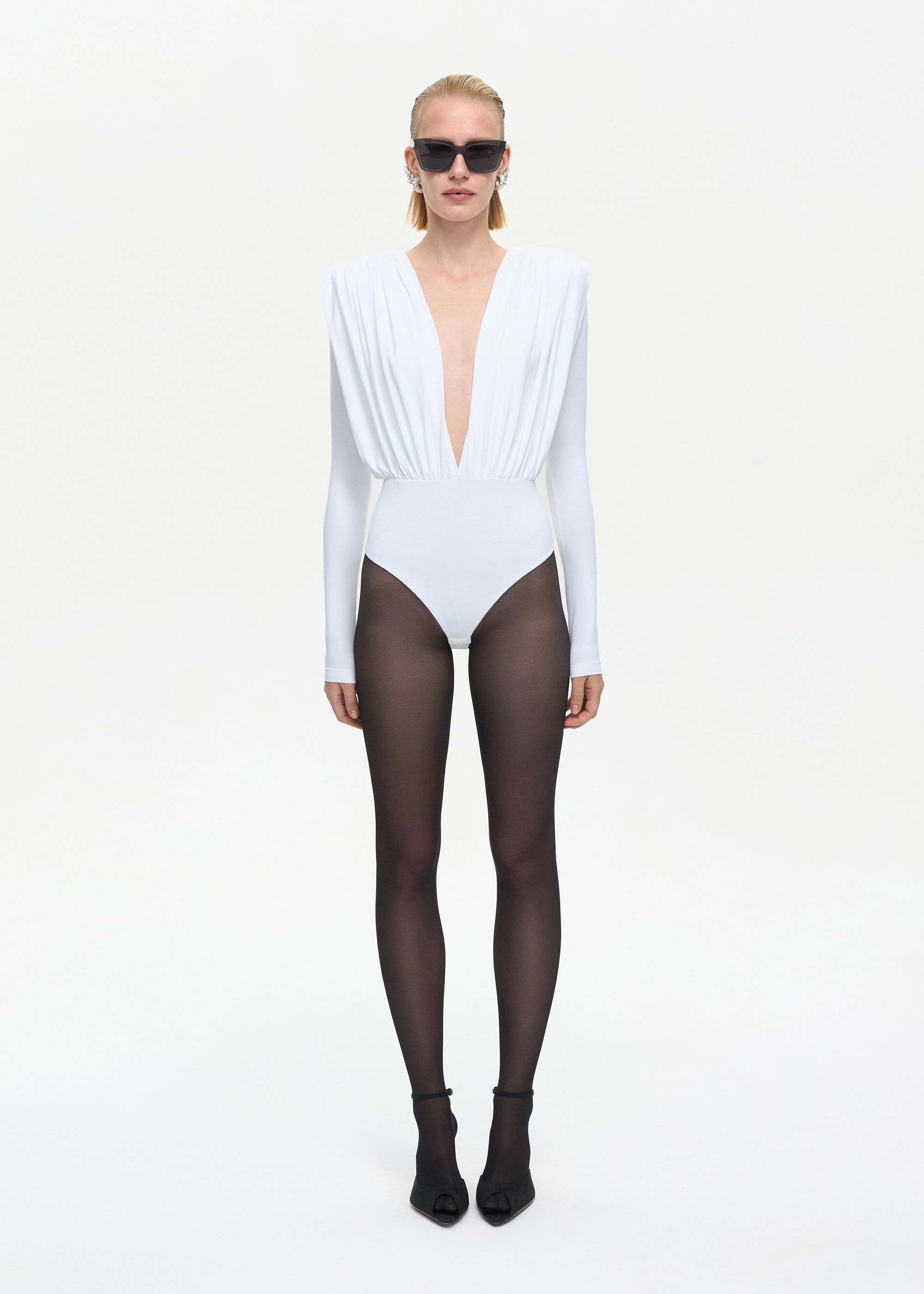 Drama Bodysuit White