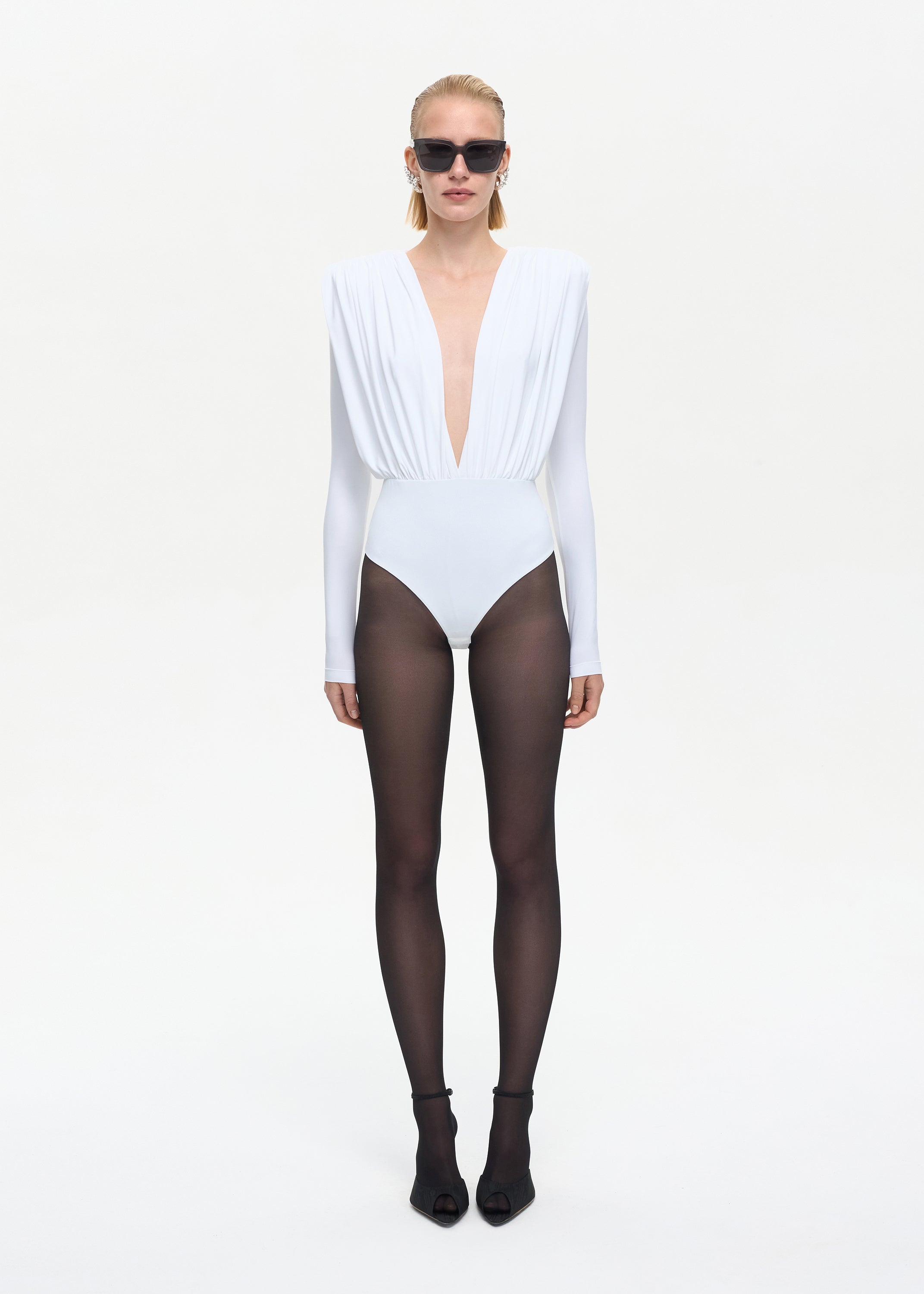 Drama Bodysuit White
