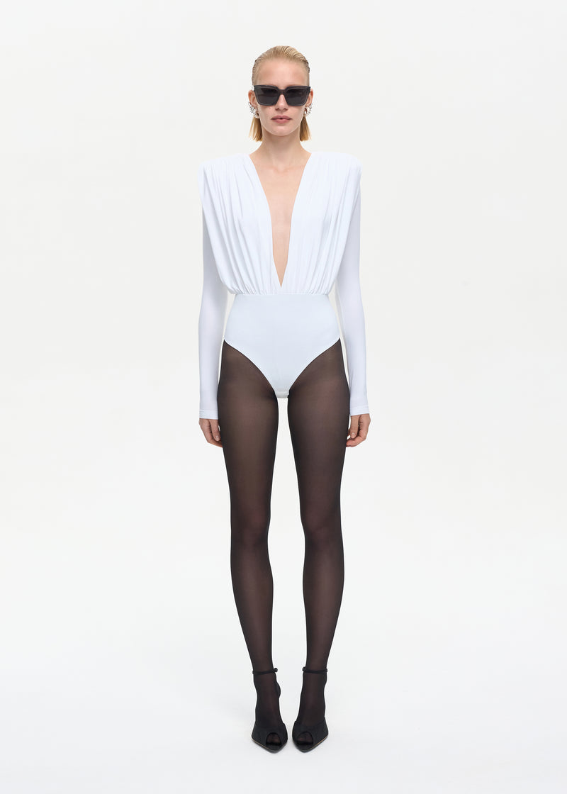 Drama Bodysuit White