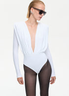 Drama Bodysuit White