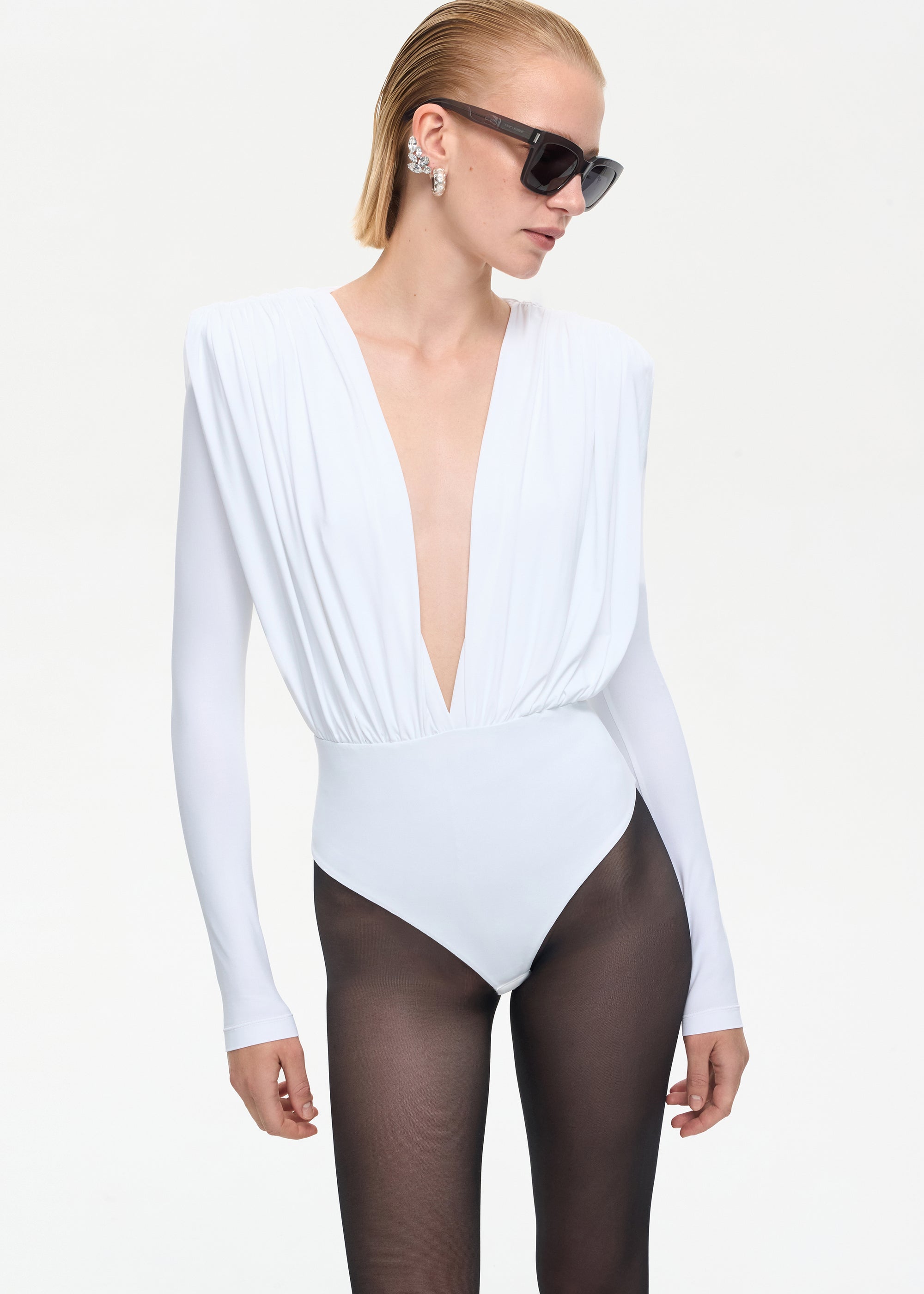 Drama Bodysuit White