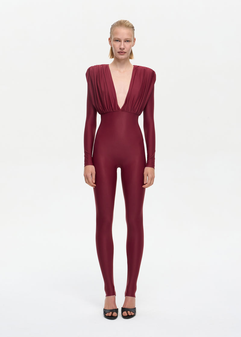 Vamp Catsuit Bordo