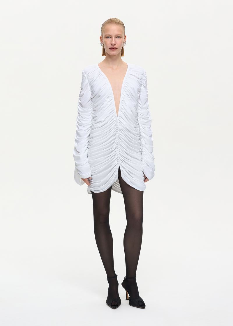 Curtain Mini Dress White