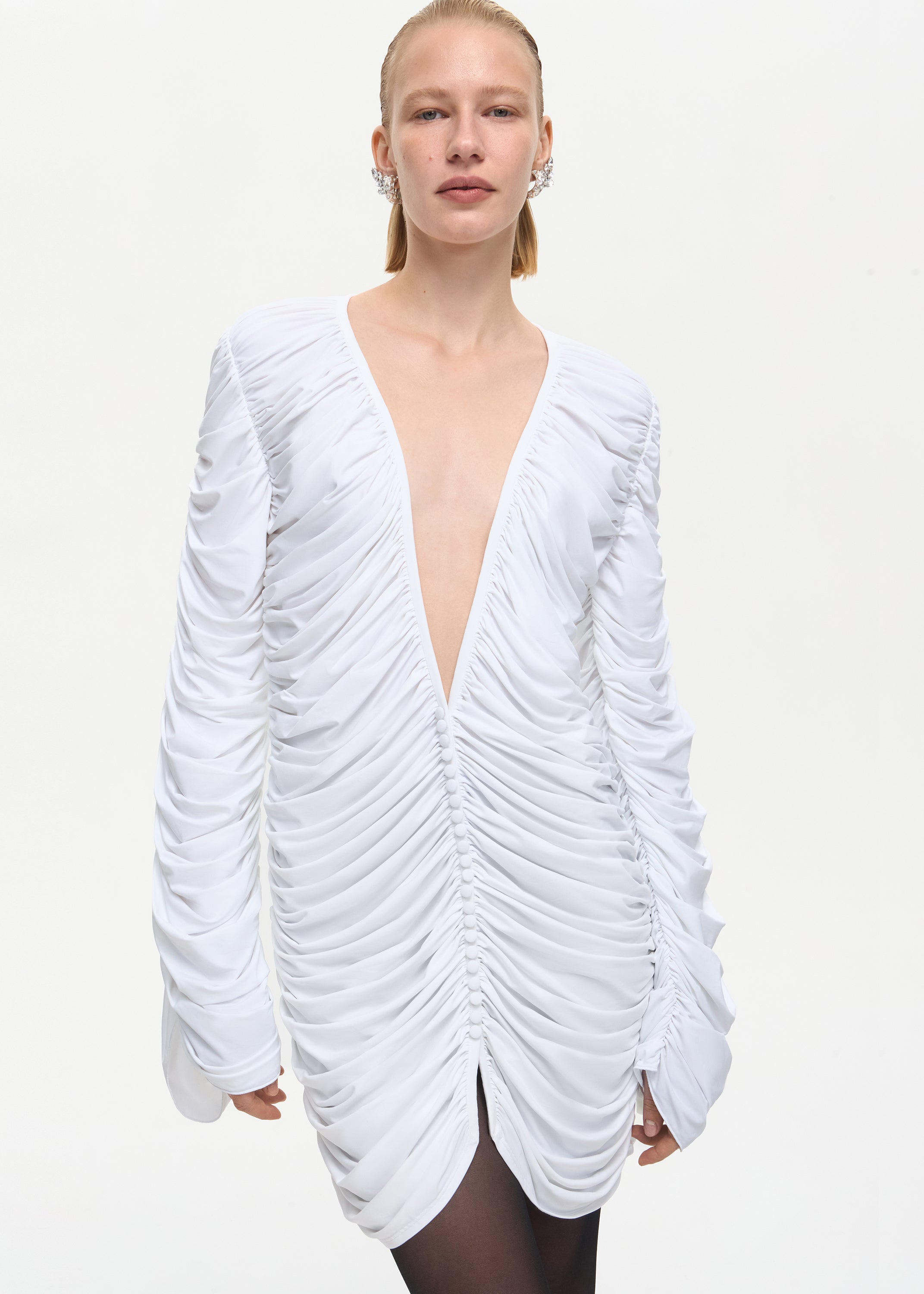 Curtain Mini Dress White