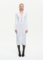 Solo Midi Dress White