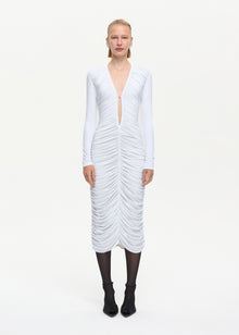 Solo Midi Dress White