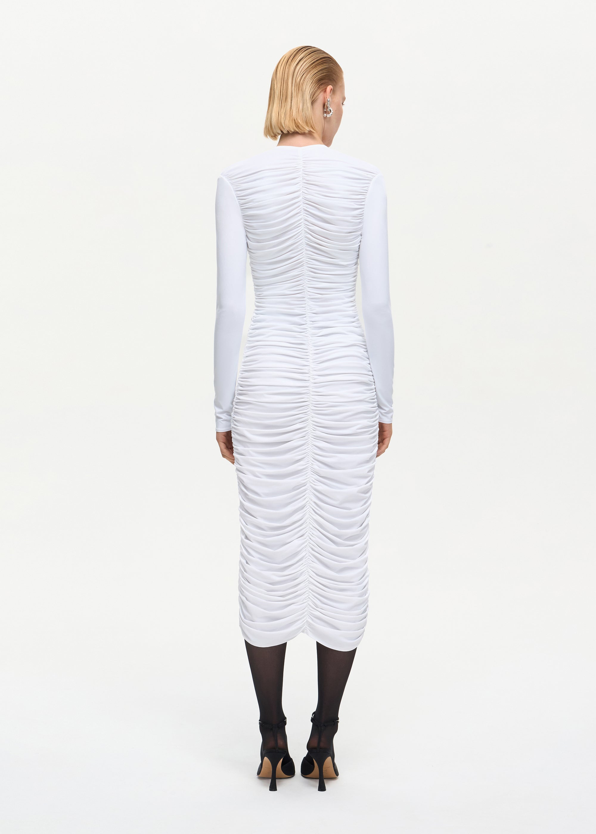 Solo Midi Dress White