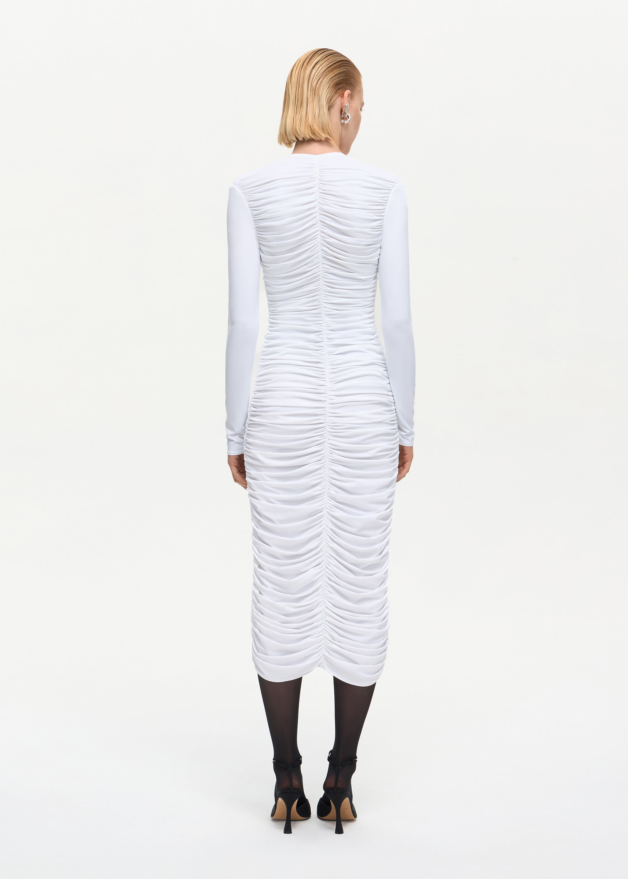 Solo Midi Dress White