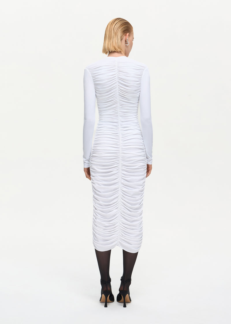 Solo Midi Dress White