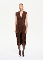 Spotlight Midi Dress Brown