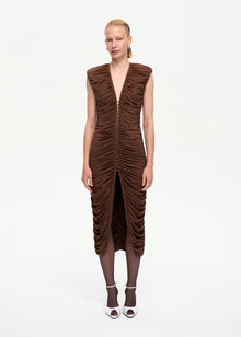 Spotlight Midi Dress Brown