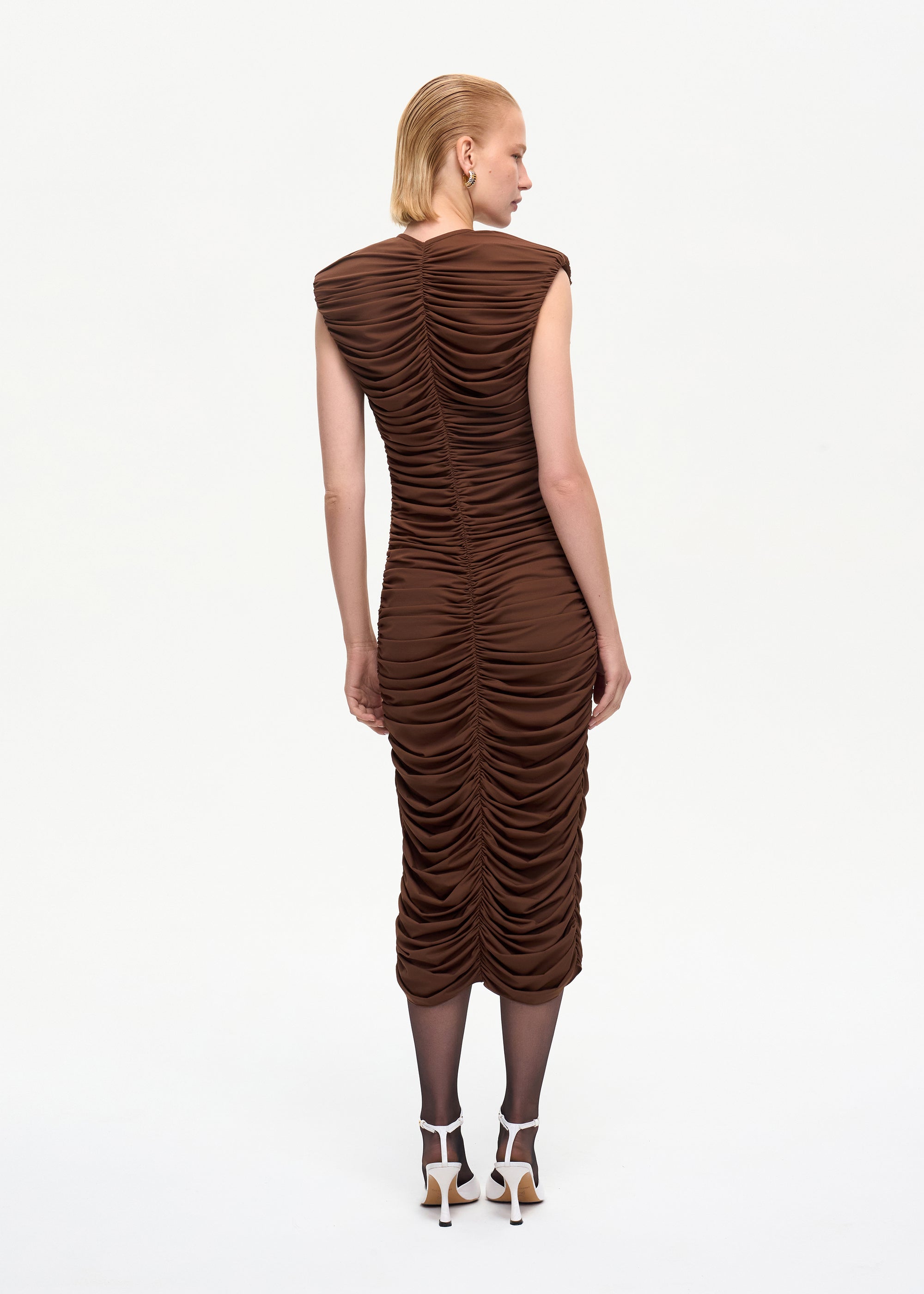 Spotlight Midi Dress Brown