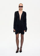 Curtain Mini Dress Black