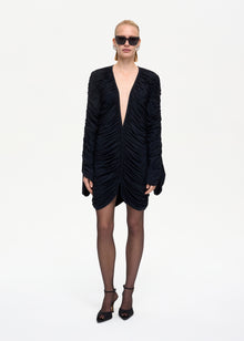 Curtain Mini Dress Black