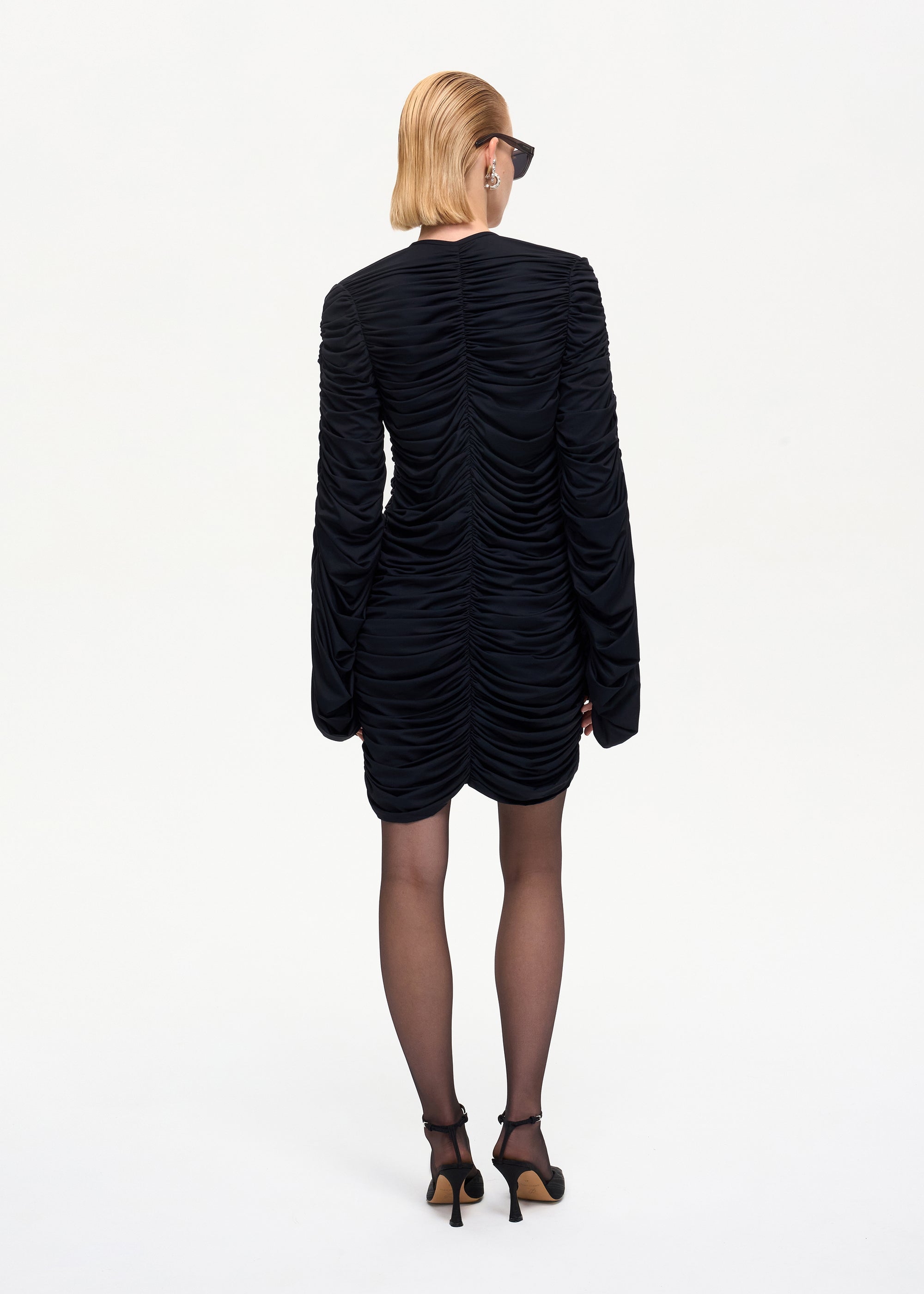 Curtain Mini Dress Black