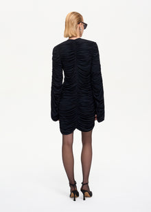 Curtain Mini Dress Black