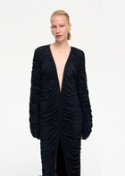 Curtain Maxi Dress Black